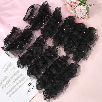 Polyester Lace Leg Sleeves AJEW-WH20080-23A-1