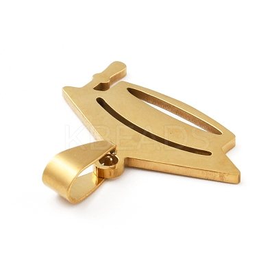 201 Stainless Steel Pendants STAS-D190-08G-1