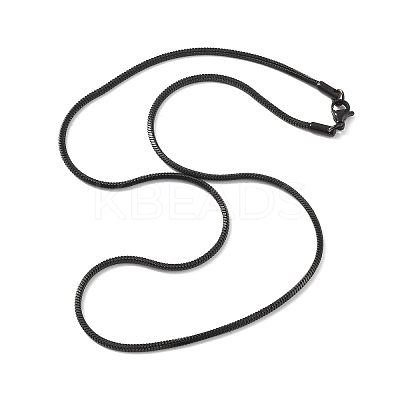 2MM 304 Stainless Steel Square Snake Chain Necklaces for Women NJEW-B131-01A-EB-1