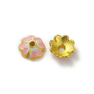 Alloy Enamel Beads Caps X-FIND-G074-02D-1
