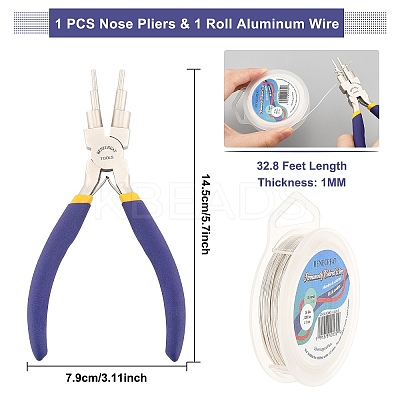 DIY Wire Wrapped Jewelry Making Kits PT-BC0001-47C-S-1