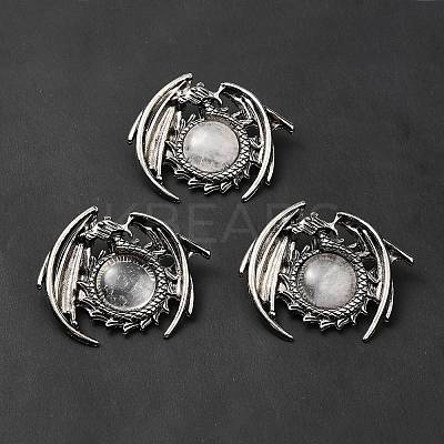 Natural Quartz Crystal Pendants G-B033-05AS-19-1