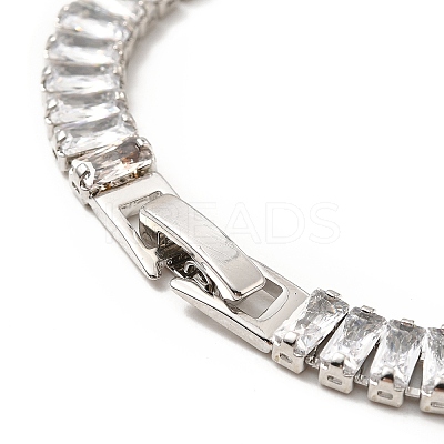 Clear Cubic Zirconia Tennis Bracelets BJEW-A132-20P-1