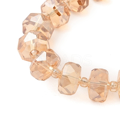 Transparent Electroplate Glass Beads Strands EGLA-P062-01A-PL02-1