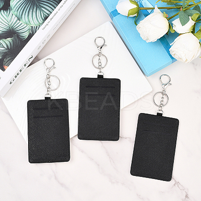 Heat Transfer Blank PU Leather ID Card Holder AJEW-WH20018-184-1