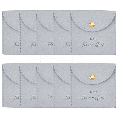 10Pcs Velvet Pouches with Snap Button ABAG-SP0001-42A-1