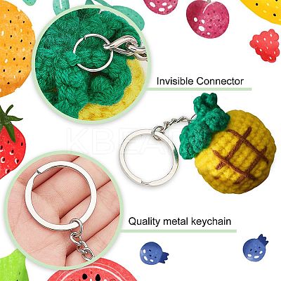 DIY Fruit Theme Keychain Making Kit DIY-FG0002-98-1