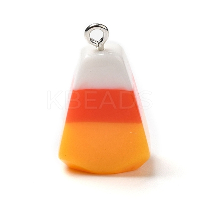 Halloween Opaque Resin Pendants RESI-L038-10P-01-1