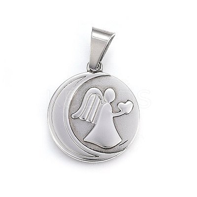 Non-Tarnish 304 Stainless Steel Pendants LS-STAS-P211-25P-1