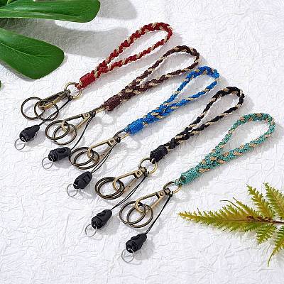Boho Macrame Wristlet Keychain Keying KEYC-SW00004-02-1