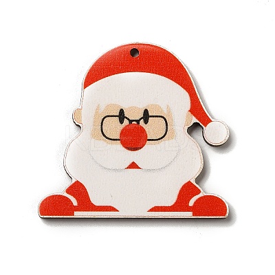 Single Face Printed Wood Pendants WOOD-H102-02K-1