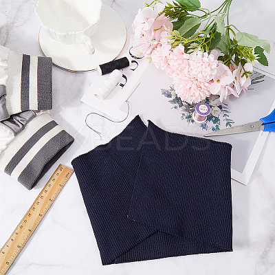 Polyester Ribbing Fabric for Cuffs DIY-WH0430-351D-1