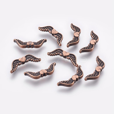 Tibetan Style Alloy Beads TIBEB-6803-R-LF-1