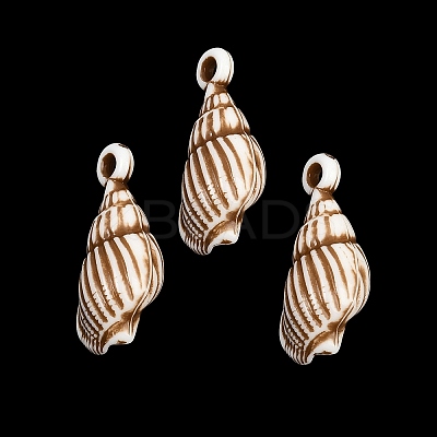 Spray Painted Opaque Acrylic Pendants ACRP-F003-03O-1
