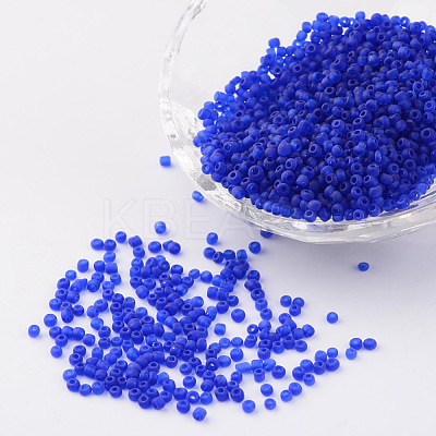 12/0 Frosted Round Glass Seed Beads X-SEED-A008-2mm-M8-1