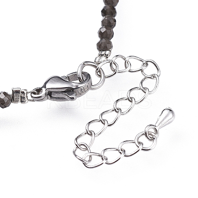 Natural Obsidian Bead Bracelets X-BJEW-JB04555-07-1