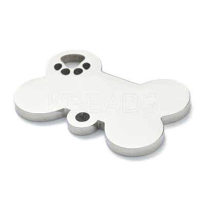 Tarnish Resistant 304 Stainless Steel Pet Pendants STAS-B016-04P-1