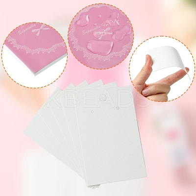 200Pcs Paper Earring Display Card CDIS-FS0001-15-1