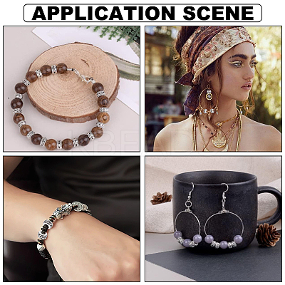 120Pcs Tibetan Style Alloy Beads FIND-LP0001-15-1