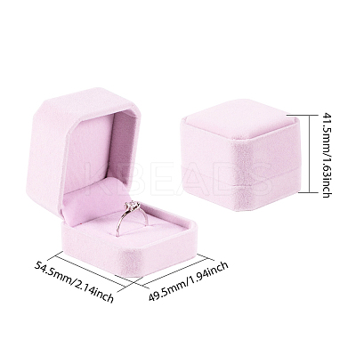 Square Velvet Ring Boxes VBOX-BC0001-01-1