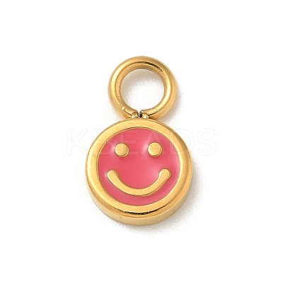 Ion Plating(IP) 304 Stainless Steel Enamel Charms STAS-G351-03G-03-1