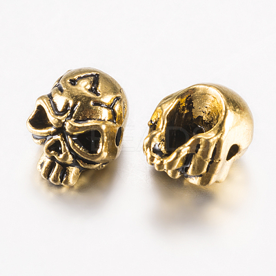 Tibetan Style Alloy Beads A-PALLOY-F200-11AG-1