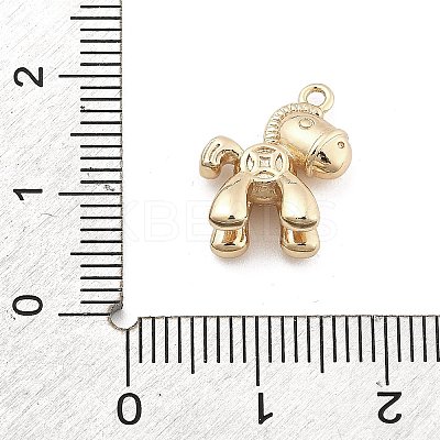 Brass Micro Pave Cubic Zirconia Pendants KK-M306-06G-03-1