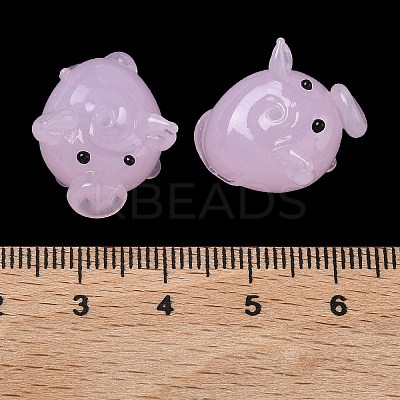 Handmade Lampwork Enamel Beads LAMP-Z020-02-1