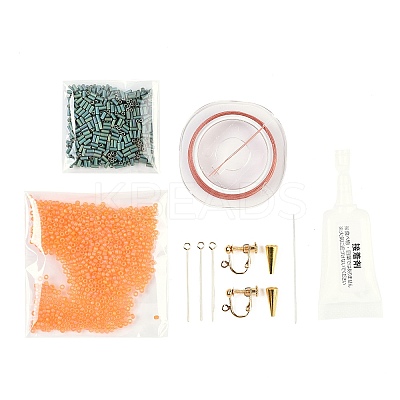 MIYUKI Seed Beads Branch Earrings Making Kits DIY-H165-03A-1