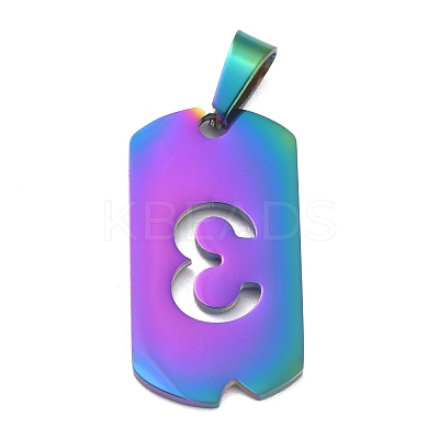 Ion Plating(IP) 304 Stainless Steel Pendants STAS-O127-A03-1