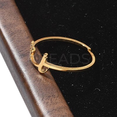 304 Stainless Steel Cuff Rings for Women RJEW-D285-01G-I-1