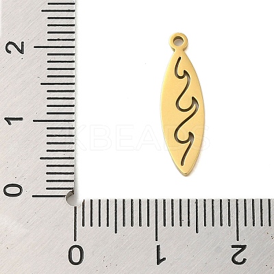 304 Stainless Steel Pendants STAS-S123-03G-06-1