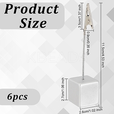 Square Base Resin Memo Holders AJEW-WH0141-04A-1