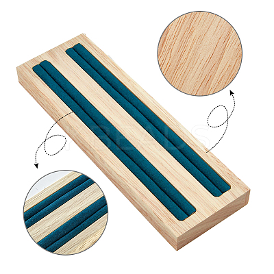 2-Slot Wood Ring Displays RDIS-WH0002-18B-1