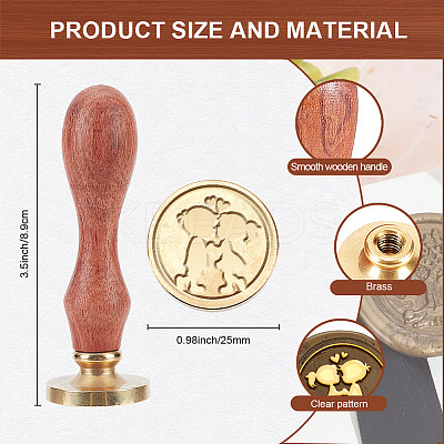 Wax Seal Stamp Set AJEW-WH0208-1156-1
