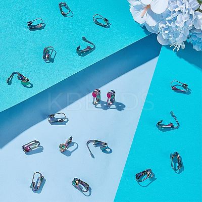 20Pcs Ion Plating(IP) 304 Stainless Steel Clip-on Earring Findings STAS-AR0002-53RC-1