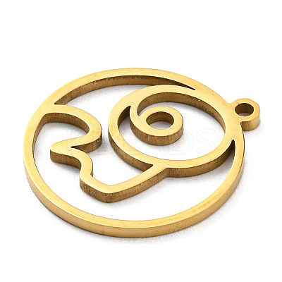 304 Stainless Steel Pendants STAS-Z043-01J-1