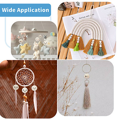 60Pcs 6 Styles Unfinished Natural Wood Printed Beads WOOD-GL0001-13A-1