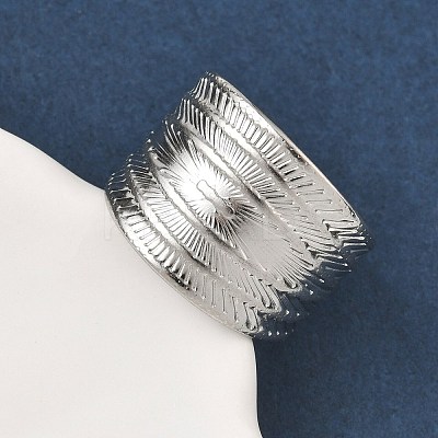 304 Stainless Steel Open Cuff Rings RJEW-A079-01F-P-1