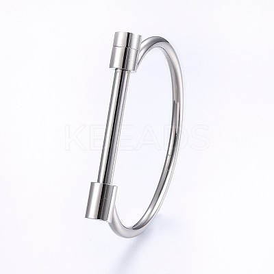 Tarnish Resistant 304 Stainless Steel Bangles X-BJEW-P222-14P-1