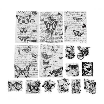 30Pcs 15 Styles Butterfly Theme Scrapbook Paper Kits DIY-D075-09-1