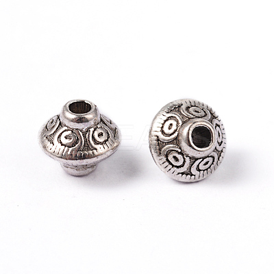 200Pcs Tibetan Style Alloy Spacer Beads TIBEB-ZF0001-03AS-1