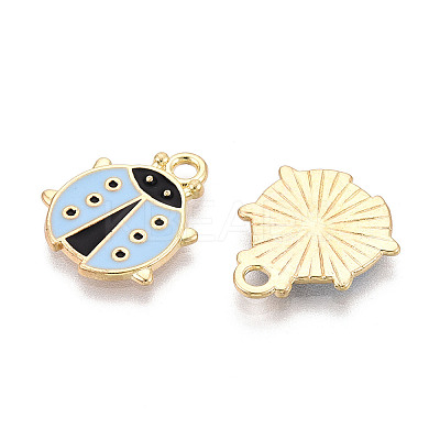 Alloy Enamel Pendants ENAM-N064-04KCG-1