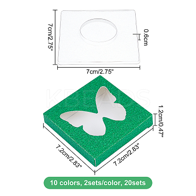 20 Sets 10 Colors Paper Folding Boxes CON-OC0001-29-1
