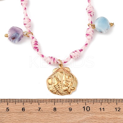 304 Stainless Steel Charm Bracelets BJEW-D369-01G-1