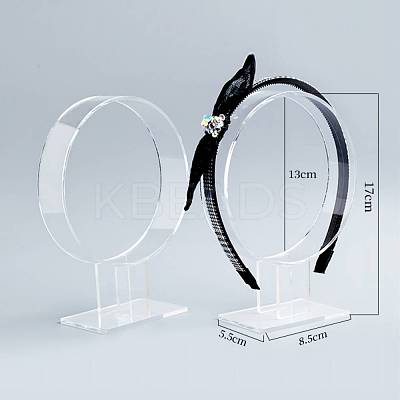 Acrylic Hair Band Display Stands LS-OHAR-PW0001-137B-1