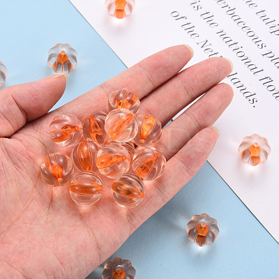 Transparent Acrylic Beads TACR-S154-19A-84-1
