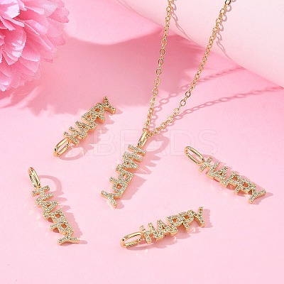 SHEGRACE Brass Micro Pave Cubic Zirconia Pendants XGRQ3D693-493G-1