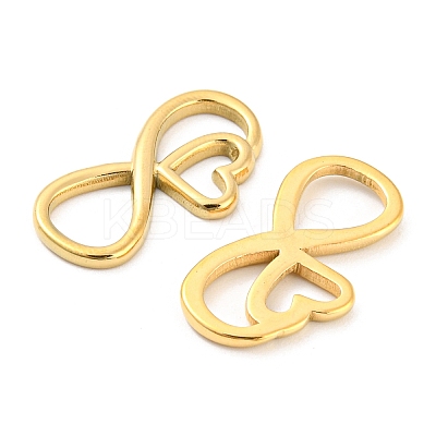 PVD Vacuum Plating 304 Stainless Steel Connector Charms STAS-I202-08G-1