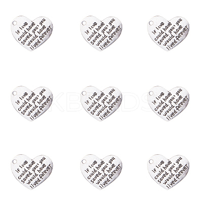 Tibetan Style Alloy Quote Pendants PALLOY-CJ0006-05-1